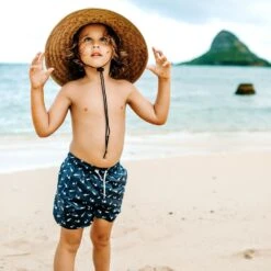 Bermies Kids Swim Trunk In Sharks