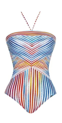 Sunflair Happy Line Bandeau One Piece Swimsuit -Southbeachswimsuits Shop 22021 2