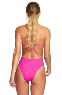 Vitamin A EcoRib Cosmo Halter Bikini Top -Southbeachswimsuits Shop 252TERMGB