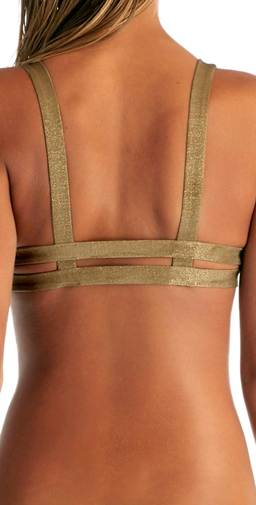 Vitamin A Neutra Bralette Top In Bronze Metallic 2 Vitamin A Neutra Bralette Top In Bronze Metallic - Image 2