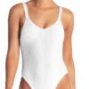 Vitamin A EcoRib Leah One Piece Swimsuit In White