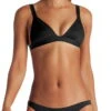 Vitamin A EcoRib Neutra Triangle Bikini Top In Black