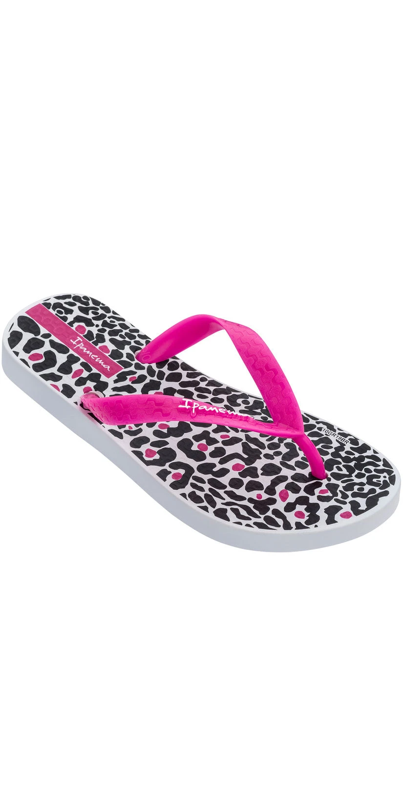 Ipanema Tropics Kid Flip Flop In White/Pink/Black 1 Ipanema Tropics Kid Flip Flop In White/Pink/Black