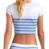 Vitamin A Luciana Full Coverage Bikini Bottom In Regatta Stripe