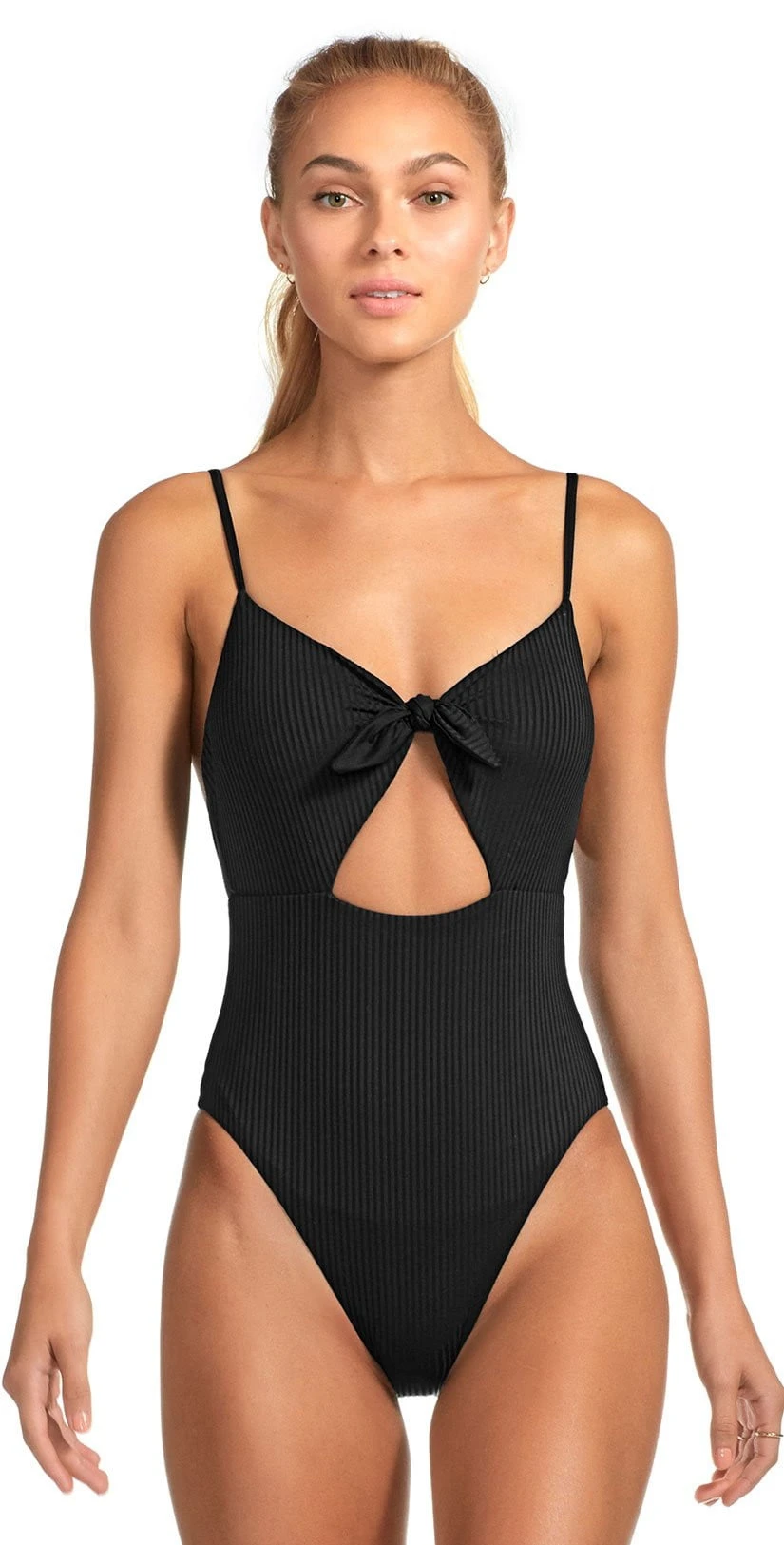 Vitamin A EcoRib Alma One Piece Swimsuit In Black 1 Vitamin A EcoRib Alma One Piece Swimsuit In Black