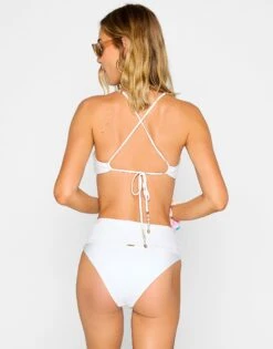 Natalie High Waist Bottom - White Shiny Rib -Southbeachswimsuits Shop ASTRID BRALETTE NATALIE HIGH WAIST BOTTOM WHTE 3 43b36c28 d49f 43e5 b330 b4383dc7e756