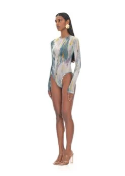ELLE ABSTRACT BARK MESH BODYSUIT 6 ELLE ABSTRACT BARK MESH BODYSUIT -Southbeachswimsuits Shop AndreaIyamahSS22ECOMMERCE03393