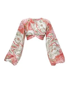 BEHATI ABSTRACT MUSHROOM CROPPED TOP