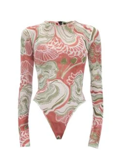 ELLE ABSTRACT MUSHROOM BODYSUIT