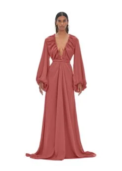 NEEMA DUSTY APRICOT ROBE