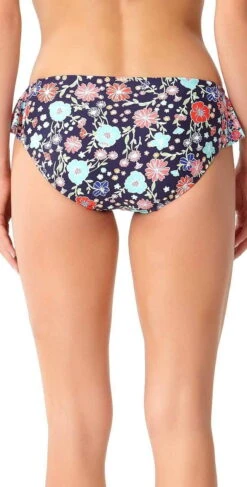 Anne Cole Lazy Daisy Side Flounce Bikini Bottom -Southbeachswimsuits Shop Anne Cole Lazy Daisy bottom back18MB31160 NAVY B