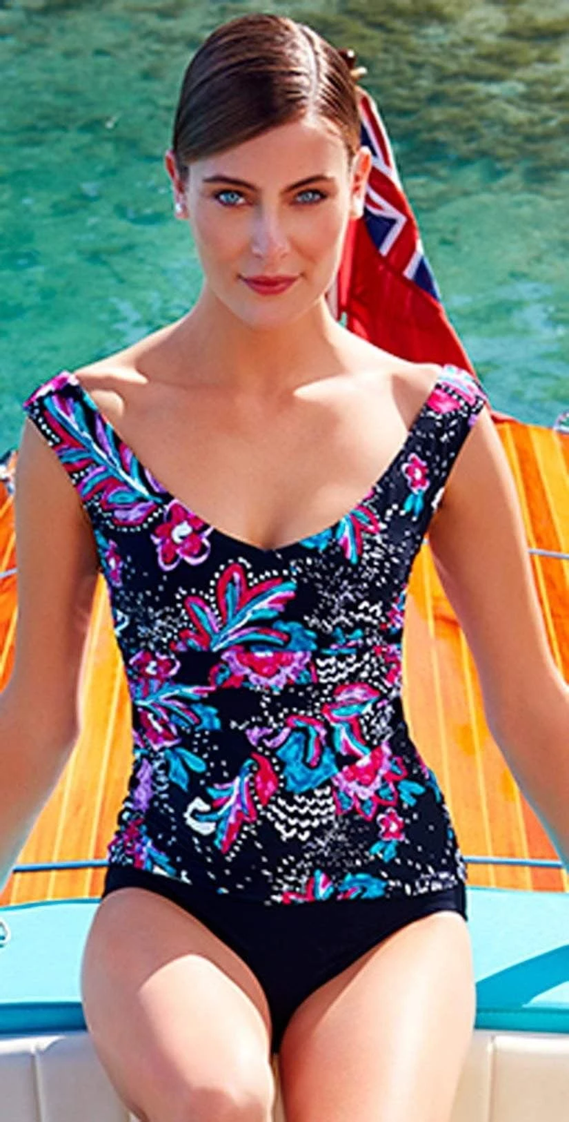 Anne Cole Off The Shoulder Wrap Tankini Top 1 Anne Cole Off The Shoulder Wrap Tankini Top