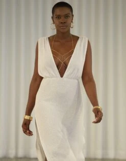 Annika Maxi Dress - White -Southbeachswimsuits Shop B12122C4 WHTE 1