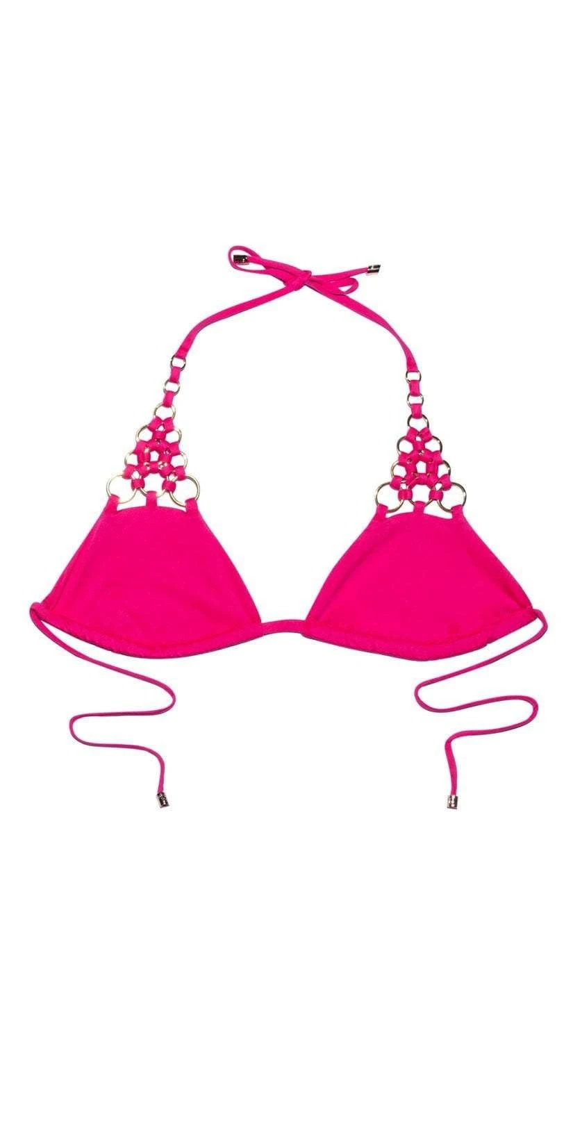 Beach Bunny Ireland Ring Triangle Top In Pink 3 Beach Bunny Ireland Ring Triangle Top In Pink - Image 3