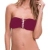 Milonga Basic Shell Bandeau Top In Wine 069