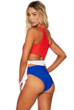 Beach Riot Carlie One Piece In American Colorblock -Southbeachswimsuits Shop BR8140C AMCL BACK 1024x1024 013c357c c478 439b 96c9 95a960f8c736