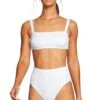 Vitamin A Nico Bikini Top In White EcoTex