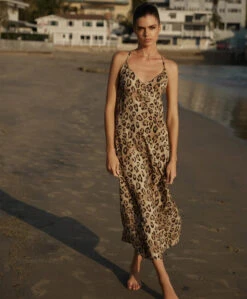 PQ Swim Leopard Amelia Slip Dress