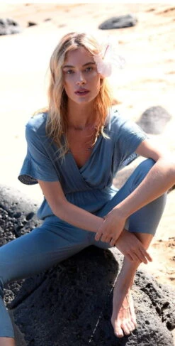 L Space Raquel Romper In Slated Glass RAQJU18-SLG -Southbeachswimsuits Shop L Space Raquel Romper in Slated Glass RAQJU18 SLG 2