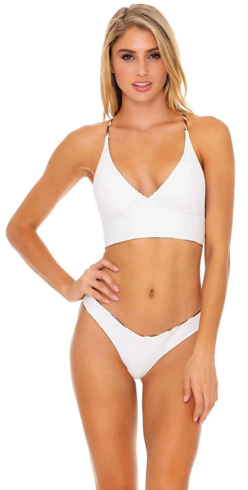 Luli Fama Safari Dreams High Leg Bottom In Brown 3 Luli Fama Safari Dreams High Leg Bottom In Brown - Image 3