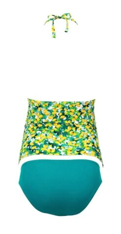 Anita Kamaka Maternity Tankini Set In Lemon Print 9625-204 -Southbeachswimsuits Shop L6 9625 204 FS RS 2 2