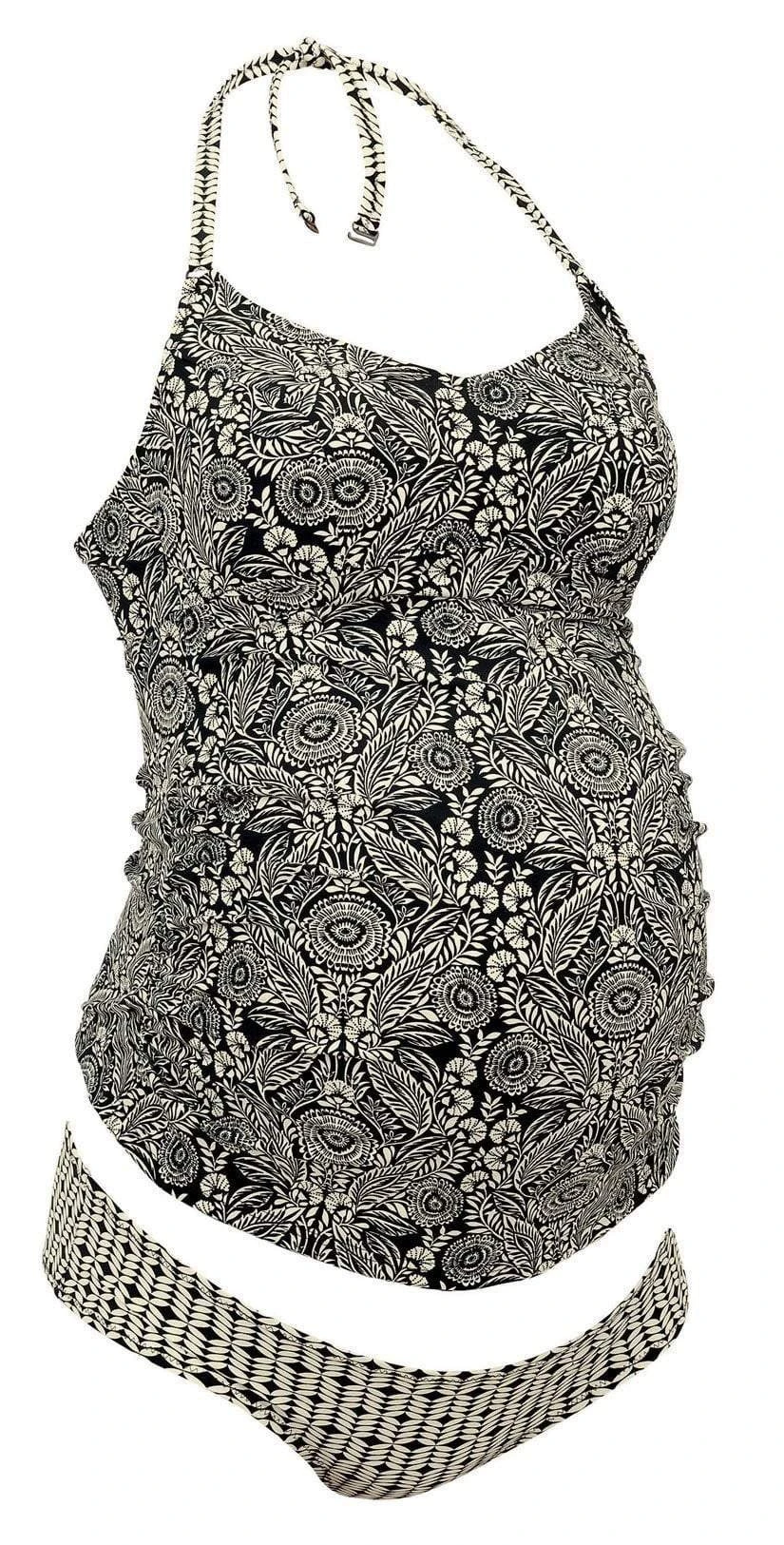 Anita Lelepa Black Velvet Maternity Tankini Set 9677-425 2 Anita Lelepa Black Velvet Maternity Tankini Set 9677-425 - Image 2