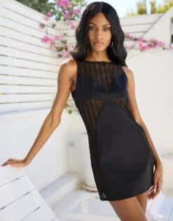 Malia Mini Dress - Black 18 Malia Mini Dress - Black -Southbeachswimsuits Shop MALIA MINI DRESS BLACK 1