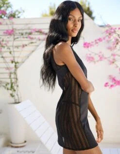 Malia Mini Dress - Black 19 Malia Mini Dress - Black -Southbeachswimsuits Shop MALIA MINI DRESS BLACK 4