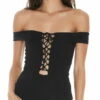 L Space Anja One Piece In Black RHAJMC18-BLK