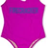 Shade Critters Girls Firecracker One Piece Swimsuit In Pink