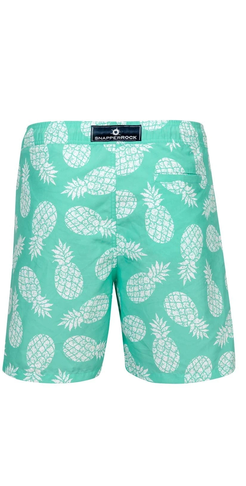 Snapperrock Boy's Mint Pineapple Board Short B90034P 2 Snapperrock Boy's Mint Pineapple Board Short B90034P - Image 2