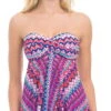 Profile By Gottex Tequila Bandeau Flyaway Tankini Top E733-1B19-080