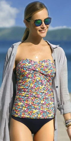 Anne Cole High Waist Bottom In Navy -Southbeachswimsuits Shop annecole2017newanne cole201717MC50703 127