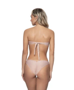 PQ Swim Aperol Stripe Basic Ruched Bottoms