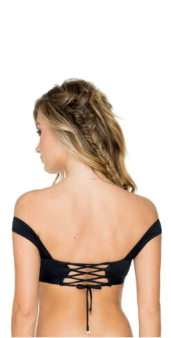 Aerin Rose Obsidian Zaliya Top In Black T440-OBSI -Southbeachswimsuits Shop blackOBSI T440 B