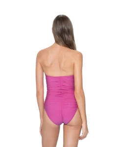 PQ Swim Cosmo Pink Ruched One Piece -Southbeachswimsuits Shop cpk1p2