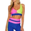 Beach Riot Mila Top In Electric Beach Colorblock