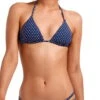 Vitamin A Gia Reversible Triangle Bikini Top In Rumba Dots