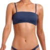Vitamin A EcoLux Mila Bandeau Bikini Top In Deep Blue