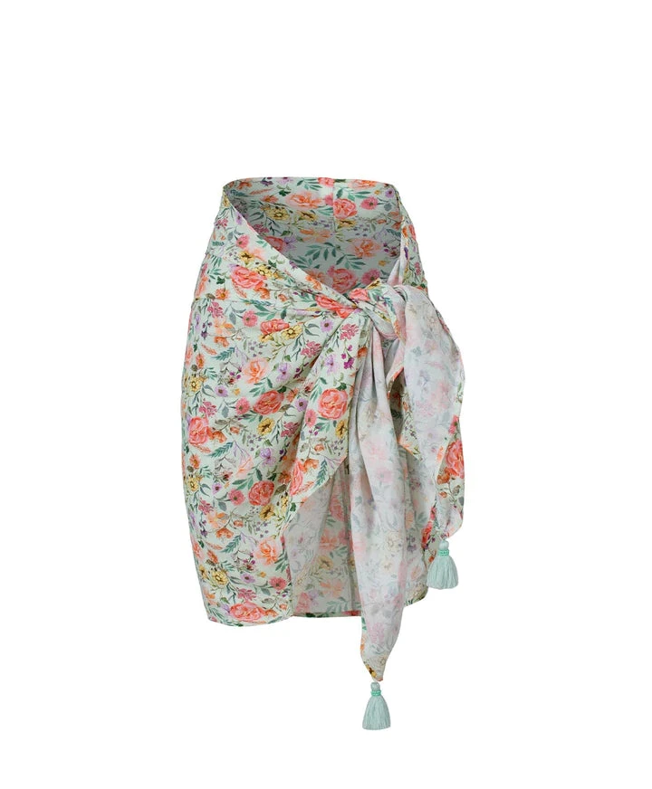 Amanda Stanton X PQ Girl's Sprout Little Tassel Sarong 1 Amanda Stanton X PQ Girl's Sprout Little Tassel Sarong