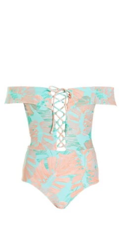 L Space Anja One Piece In Bungalow Palm MTAJMC18-BGP -Southbeachswimsuits Shop l spaceMTAJMC18 BGP 1