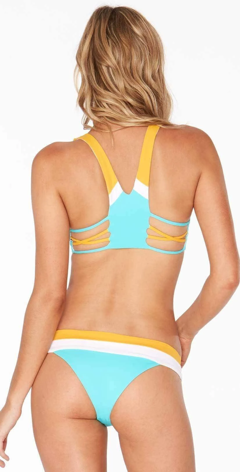 L Space Color Block Veronica Bitsy Bottom In Aruba CBVBC18-ARB 3 L Space Color Block Veronica Bitsy Bottom In Aruba CBVBC18-ARB - Image 3