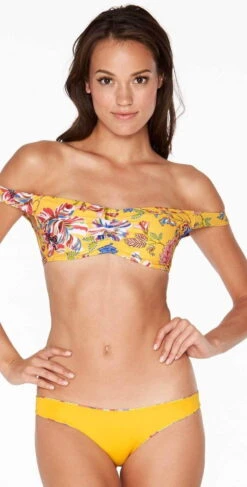L*Space Ziggy Pacific Bloom Bikini Top In Sunshine Gold -Southbeachswimsuits Shop lspace 2018 PBZGT18 SUG PB25B18 SUG 4 da8426c2 ac24 4758 942b aab7faa803c2