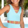 Little Peixoto Girls Jade One Piece In Mint Breeze 51706-S64