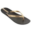 IPanema Neo Sense Flip Flops In Black/Gold 21976-BLK/GLD