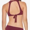 Robin Piccone Luca Cut Out Bikini Bottom In Rubine 181762-RBN