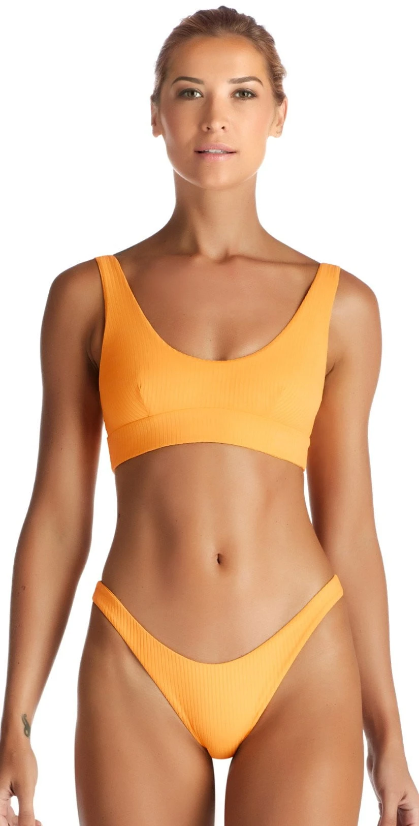 Vitamin A Sienna EcoRib Bikini Tank Top In Sunflower 809T SRB 1 Vitamin A Sienna EcoRib Bikini Tank Top In Sunflower 809T SRB