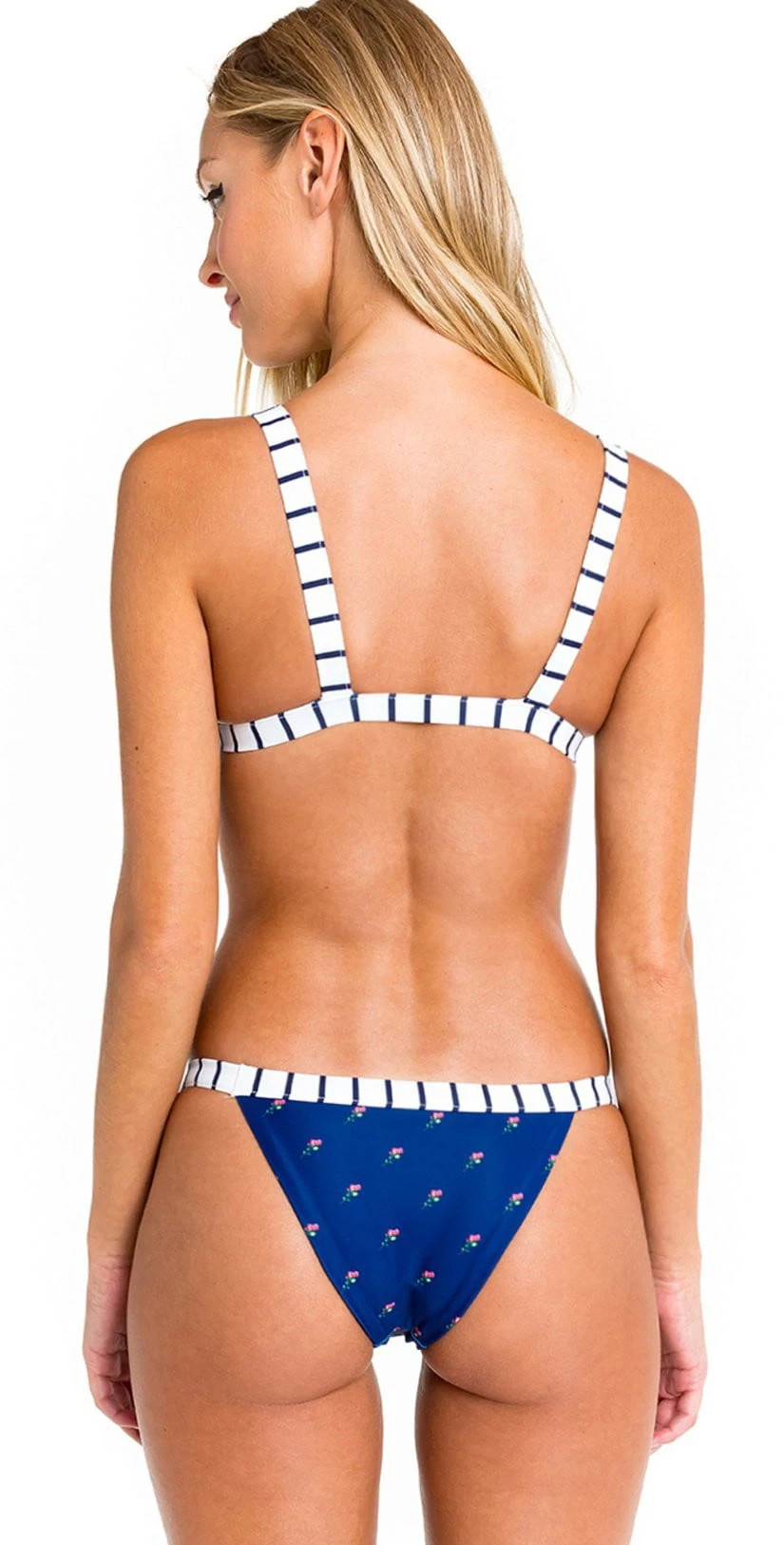 Wildfox Jessie Triangle Bikini Top In Navy 2 Wildfox Jessie Triangle Bikini Top In Navy - Image 2